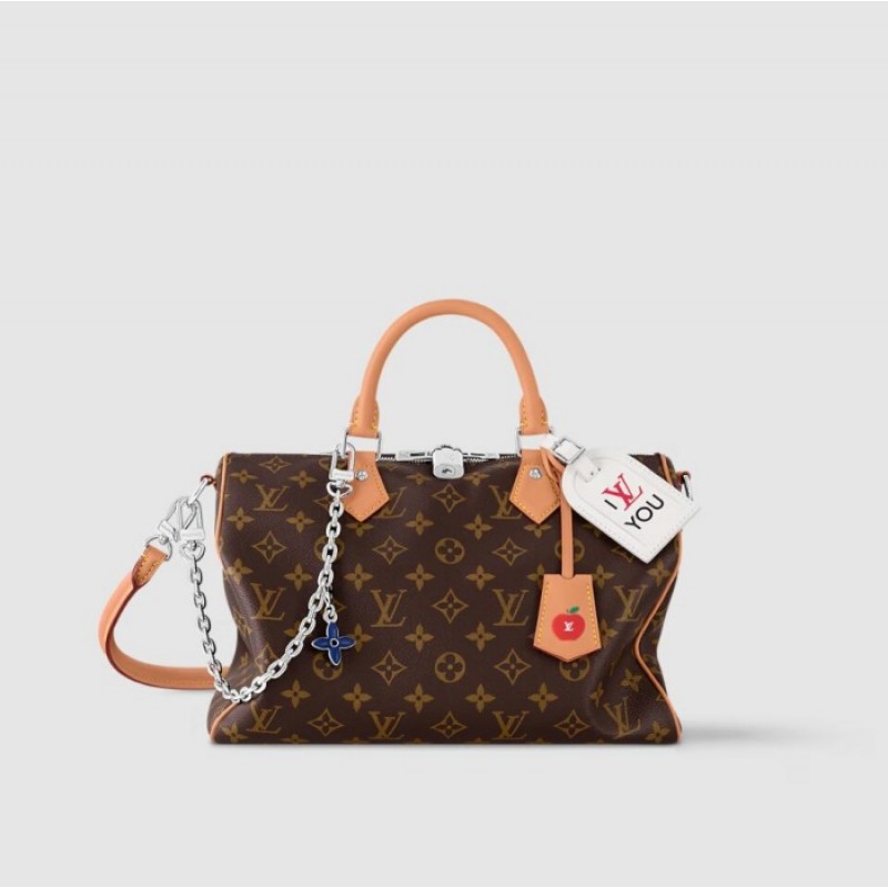 Louis vuitton Monogram Women Handbag 57th Street NYC Speedy Soft 30 M12803