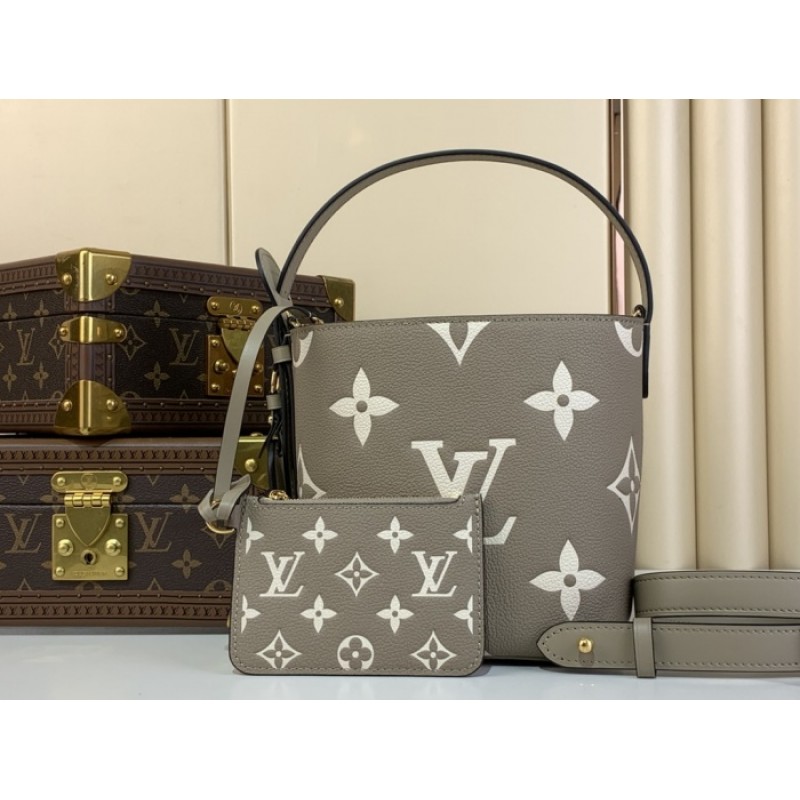 Louis Vuitton Bicolor Monogram Empreinte Leather All In BB Handbag M13045