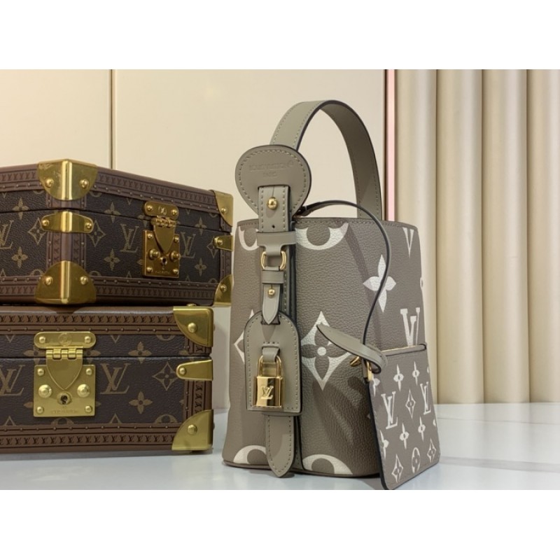 Louis Vuitton Bicolor Monogram Empreinte Leather All In BB Handbag M13045