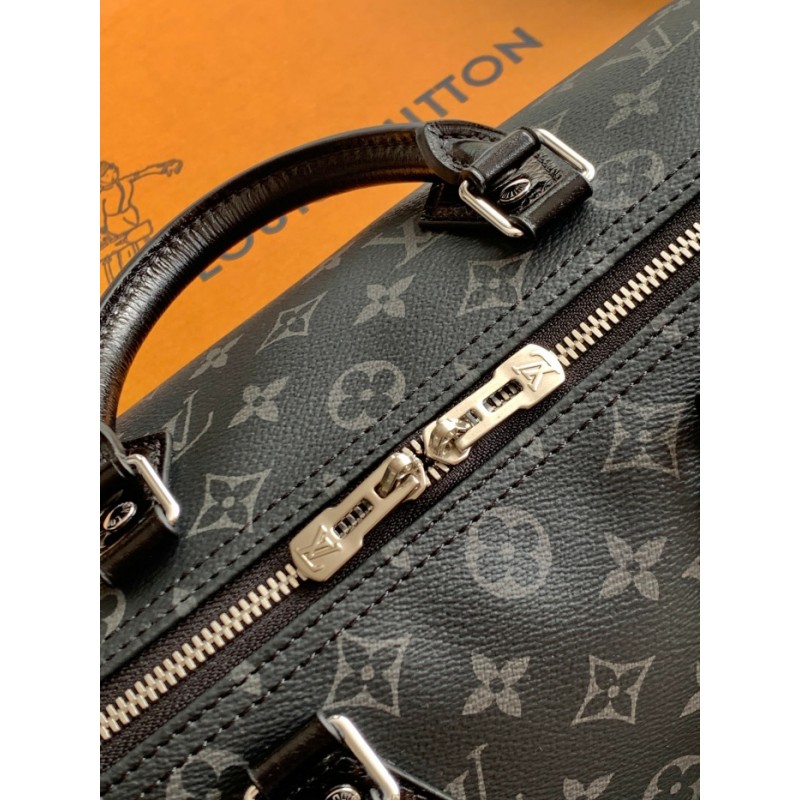 Louis vuitton Monogram Eclipse canvas Women Handbag Speedy Soft 30 M15102