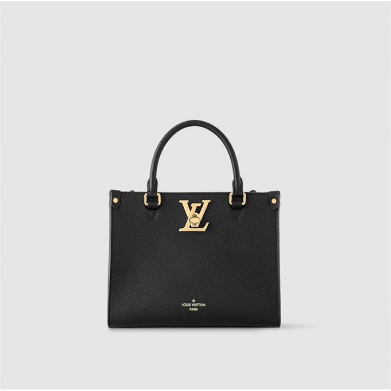 Louis Vuitton Grained calf leather Lock & Go Lockcme Handbag M22311