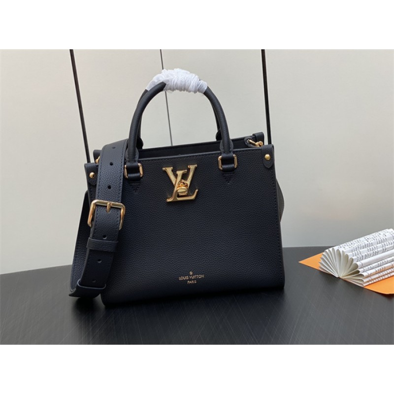 Louis Vuitton Grained calf leather Lock & Go Lockcme Handbag M22311