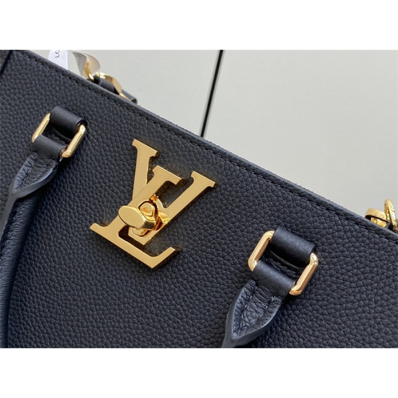 Louis Vuitton Grained calf leather Lock & Go Lockcme Handbag M22311