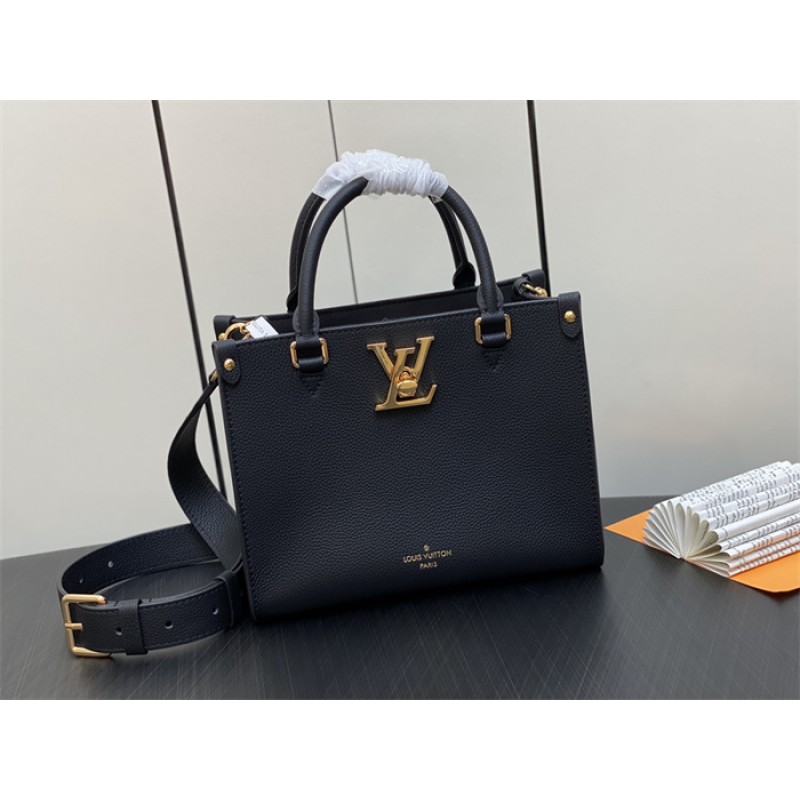 Louis Vuitton Grained calf leather Lock & Go Lockcme Handbag M22311