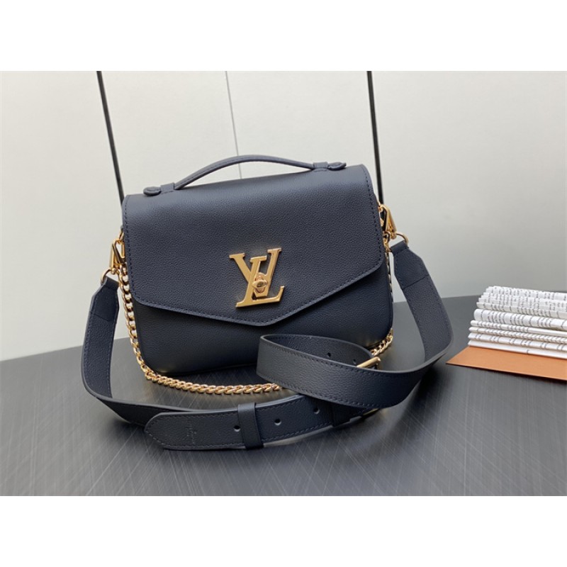 Louis Vuitton Oxford Lockme Leather Handbag M22735