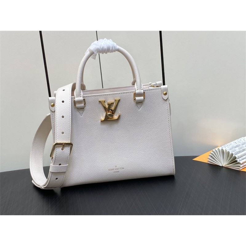 Louis Vuitton Grained calf leather Lock & Go Lockcme Handbag M23637