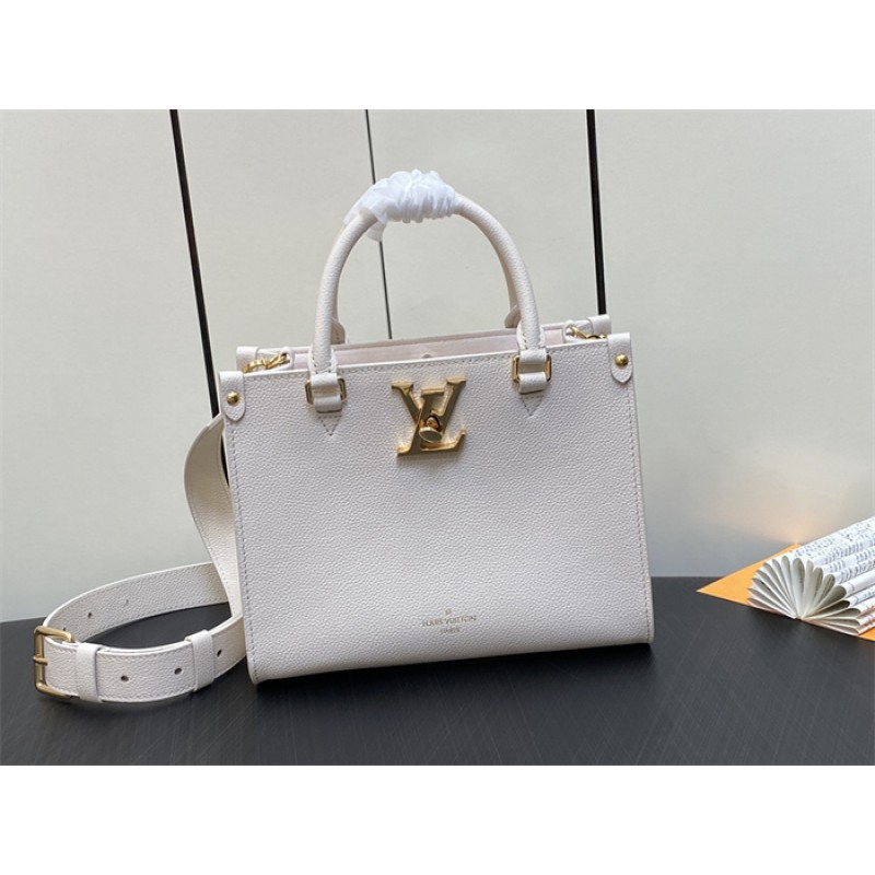 Louis Vuitton Grained calf leather Lock & Go Lockcme Handbag M23637