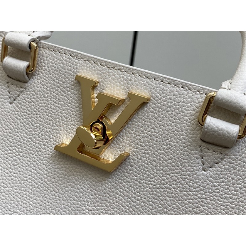 Louis Vuitton Grained calf leather Lock & Go Lockcme Handbag M23637
