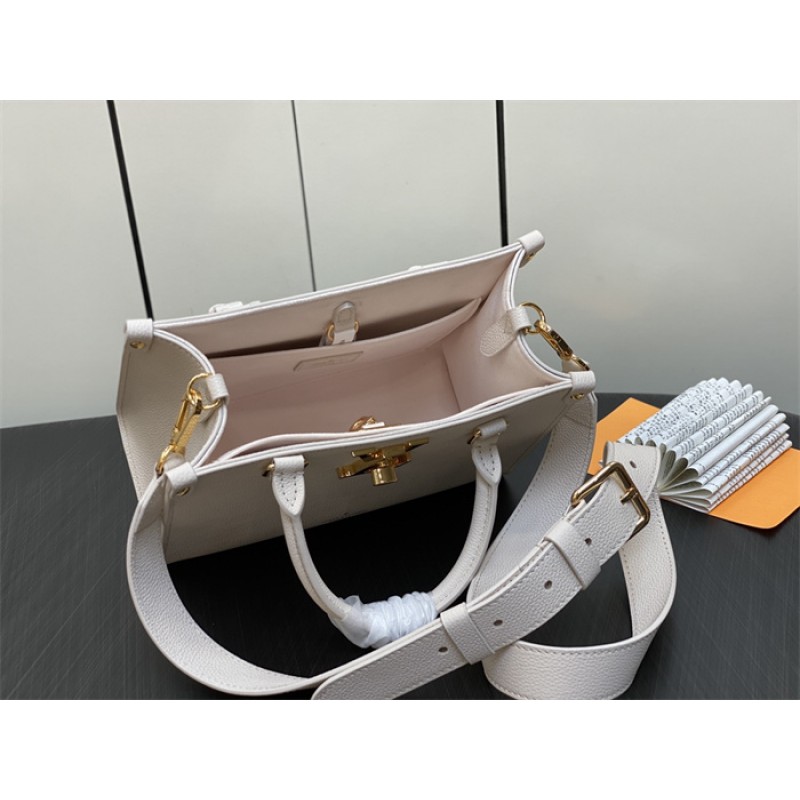 Louis Vuitton Grained calf leather Lock & Go Lockcme Handbag M23637