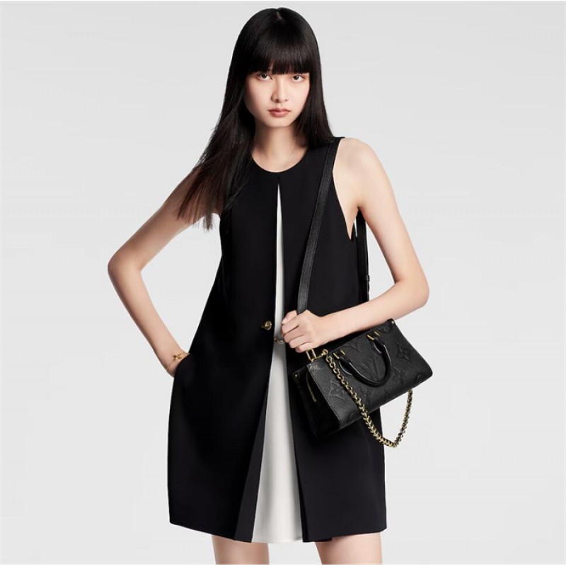 Louis Vuitton Monogram Empreinte Leather Tote OnTheGo East West M23640