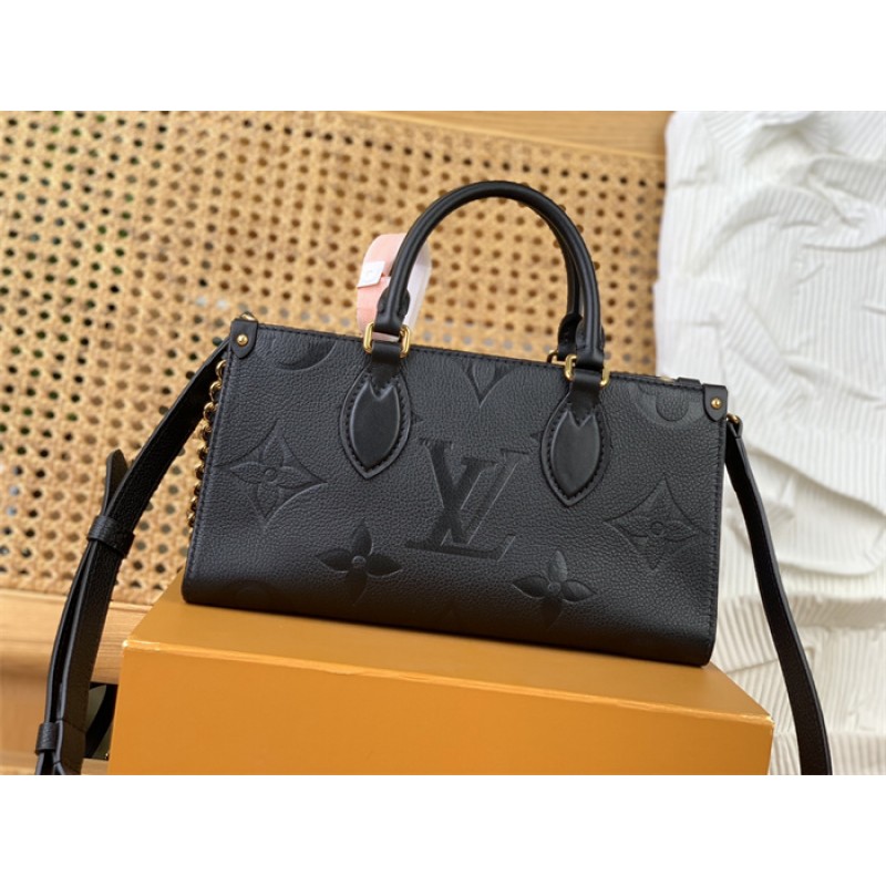 Louis Vuitton Monogram Empreinte Leather Tote OnTheGo East West M23640