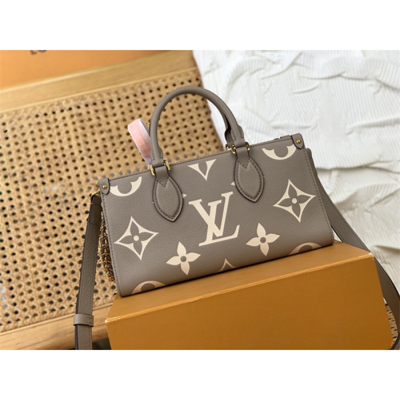 Louis Vuitton Monogram Empreinte Leather Tote OnTheGo East West M23641