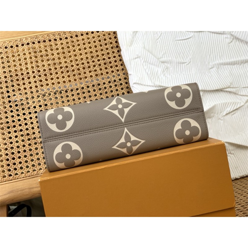 Louis Vuitton Monogram Empreinte Leather Tote OnTheGo East West M23641