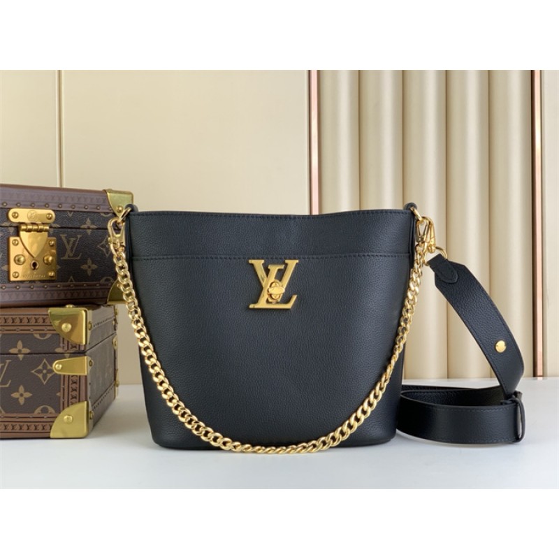 Louis Vuitton Grained calf leather Lock and Walk Lockme Handbag M24006