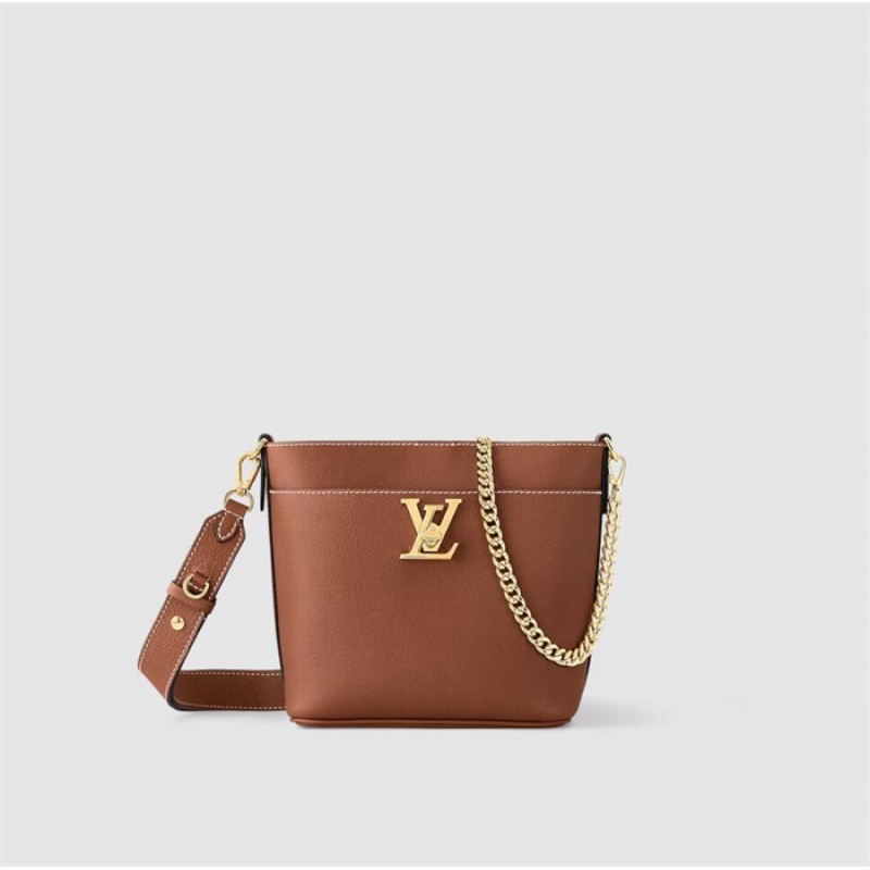 Louis Vuitton Grained calf leather Lock and Walk Lockme Handbag M24165