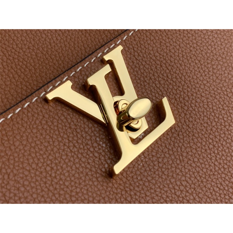 Louis Vuitton Grained calf leather Lock and Walk Lockme Handbag M24165