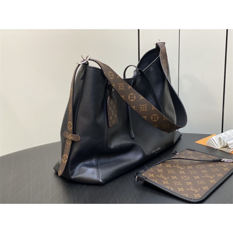 Louis Vuitton CarryAll Dark MM Handbag M25143