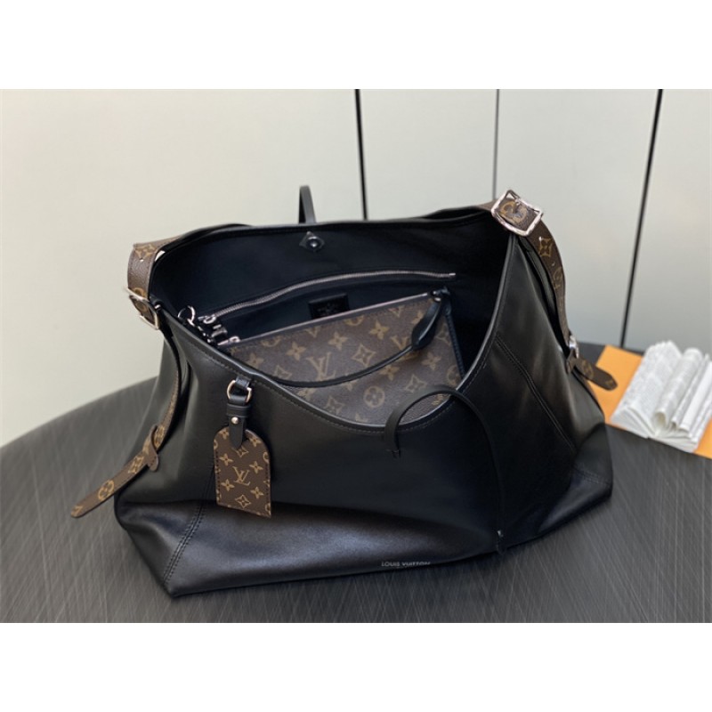 Louis Vuitton CarryAll Dark MM Handbag M25143
