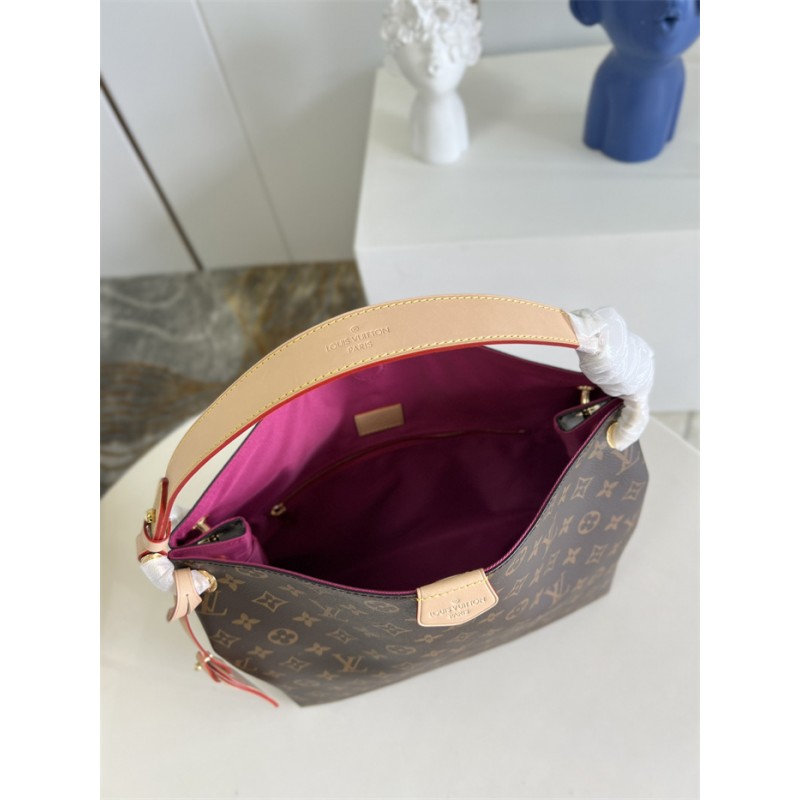 Louis Vuitton Graceful PM Hobo Monogram Handbag  M43700