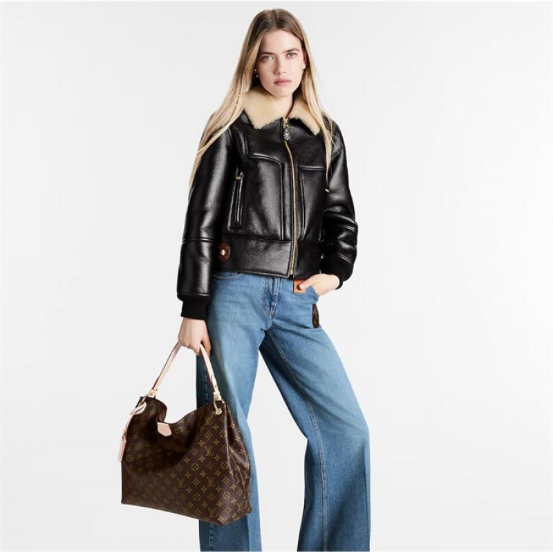 Louis Vuitton Graceful MM Hobo Monogram Handbag M43703