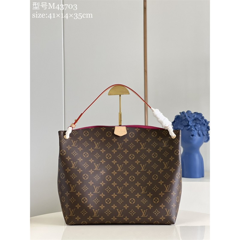 Louis Vuitton Graceful MM Hobo Monogram Handbag M43703