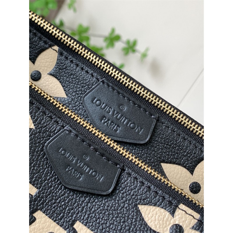 Louis Vuitton Multi Pochette Accessoires Bicolor Monogram Empreinte Leather Handbag M45777