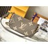 Louis Vuitton Multi Pochette Accessoires Bicolor Monogram Empreinte Leather Handbag M45777grey
