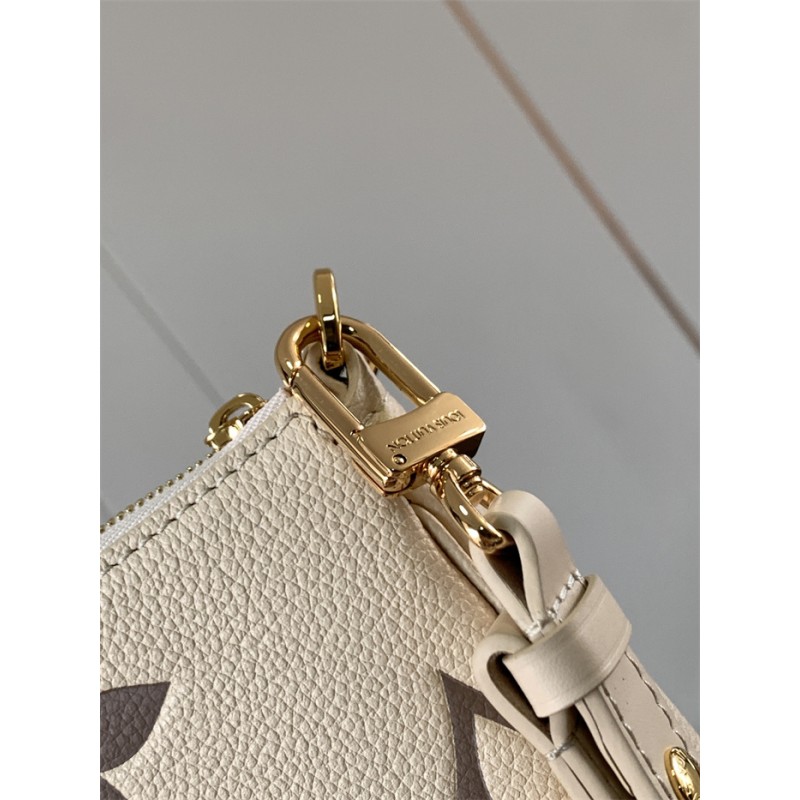 Louis Vuitton Multi Pochette Accessoires Bicolor Monogram Empreinte Leather Handbag M45777white