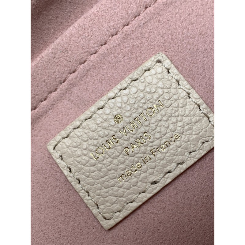 Louis Vuitton Multi Pochette Accessoires Bicolor Monogram Empreinte Leather Handbag M45777white