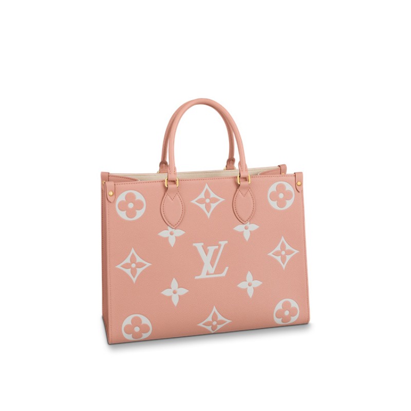 Louis Vuitton Onthego MM Bicolor Monogram Enpreinte leather M46286