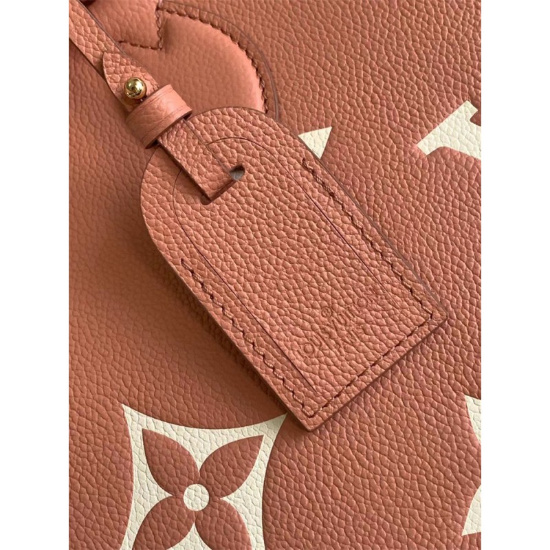 Louis Vuitton Onthego MM Bicolor Monogram Enpreinte leather M46286