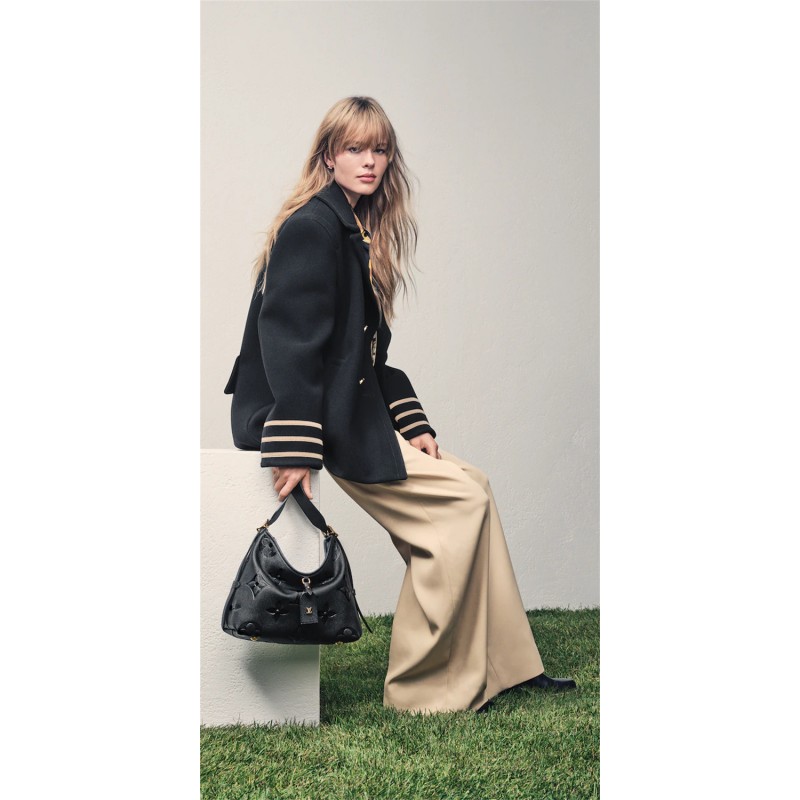 Louis Vuitton CarryAll PM bag in Monogram Empreinte leather Black M46288