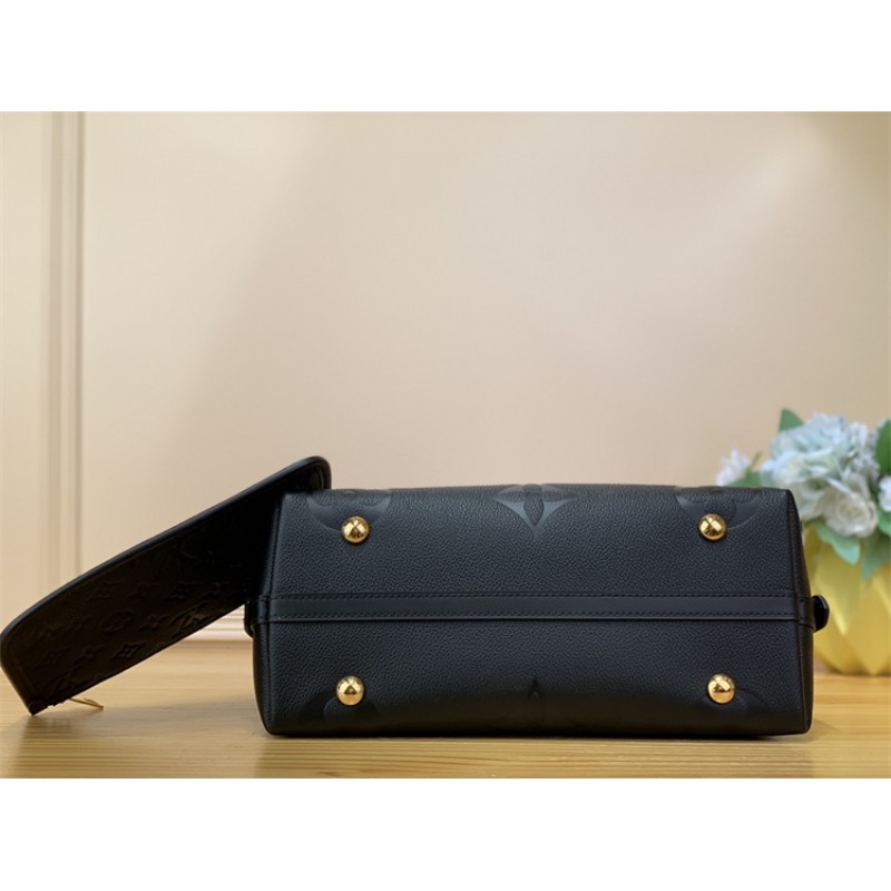 Louis Vuitton CarryAll PM bag in Monogram Empreinte leather Black M46288