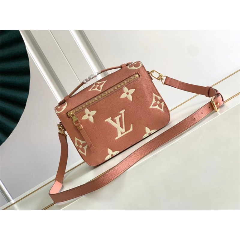 Louis Vuitton Pochette Metis Bicolor Monogram Empreinte leather M46302