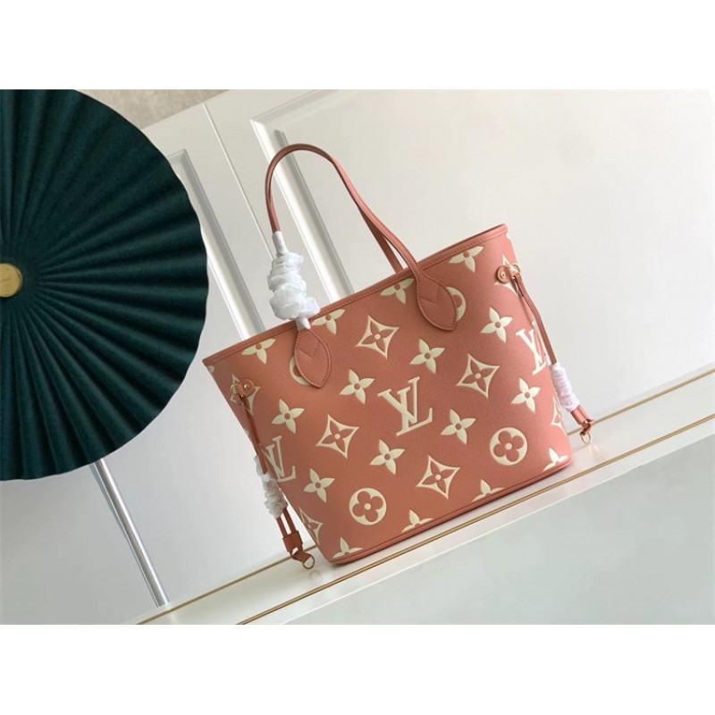Louis Vuitton Neverfull MM Bicolor Monogram Empreinte leather M46329