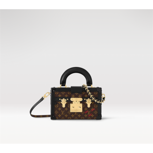 Louis Vuitton Petite Malle Capitale Monogram Canvas Handbag  M46755