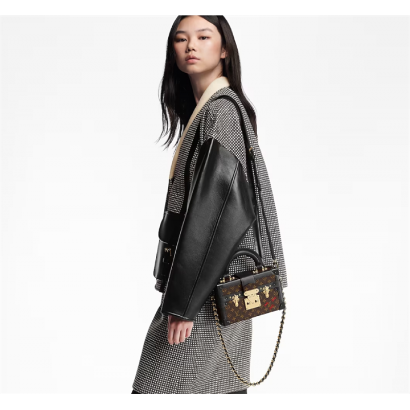 Louis Vuitton Petite Malle Capitale Monogram Canvas Handbag  M46755