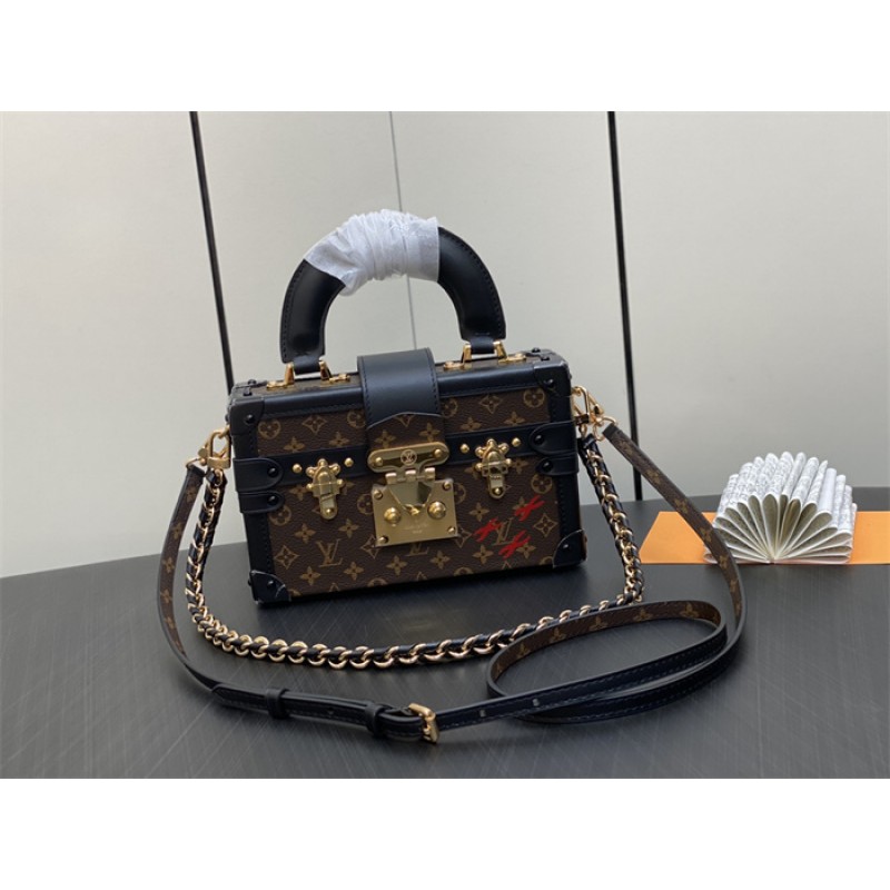 Louis Vuitton Petite Malle Capitale Monogram Canvas Handbag  M46755