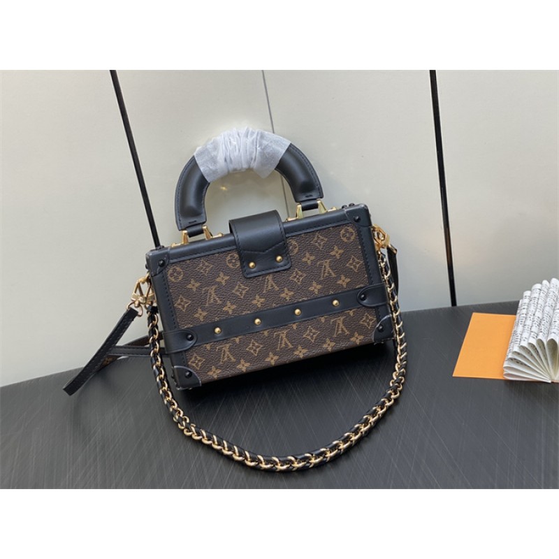 Louis Vuitton Petite Malle Capitale Monogram Canvas Handbag  M46755