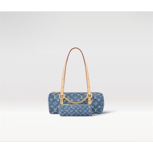 Louis Vuitton Papillon Monogram Denim Handbag M46830