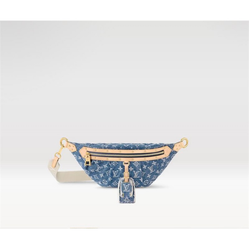 Louis Vuitton High Rise Monogram Denim Bumbag M46837