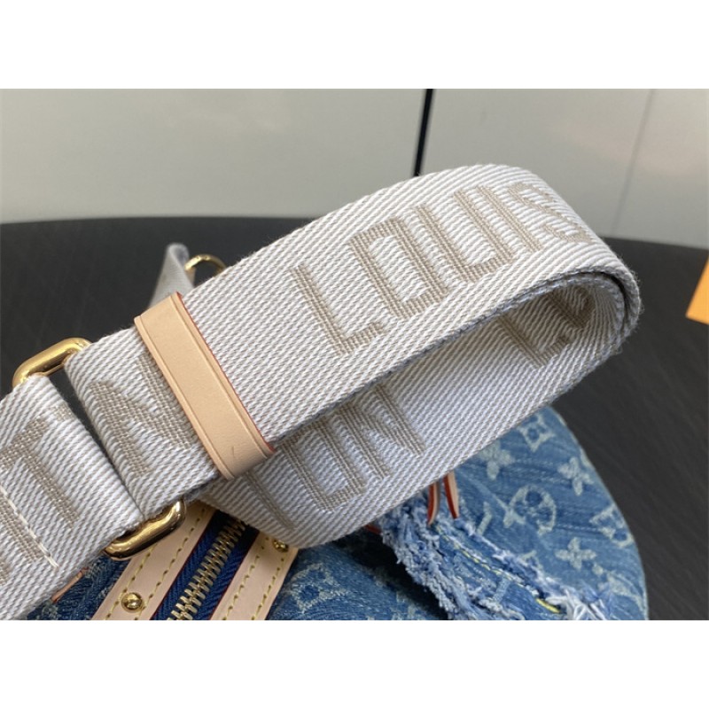 Louis Vuitton High Rise Monogram Denim Bumbag M46837