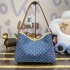 Louis Vuitton Carryall MM Monogram Denim Handbag M46855