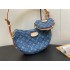 Louis Vuitton Croissant MM Monogram Denim Handbag M46856