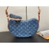 Louis Vuitton Croissant MM Monogram Denim Handbag M46856