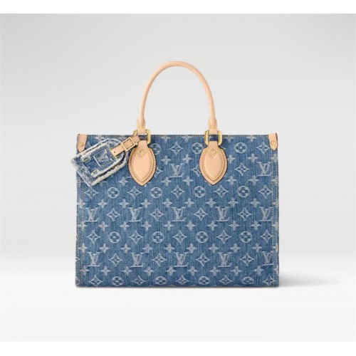 Louis Vuitton Onthego MM Monogram Denim handbag M46871