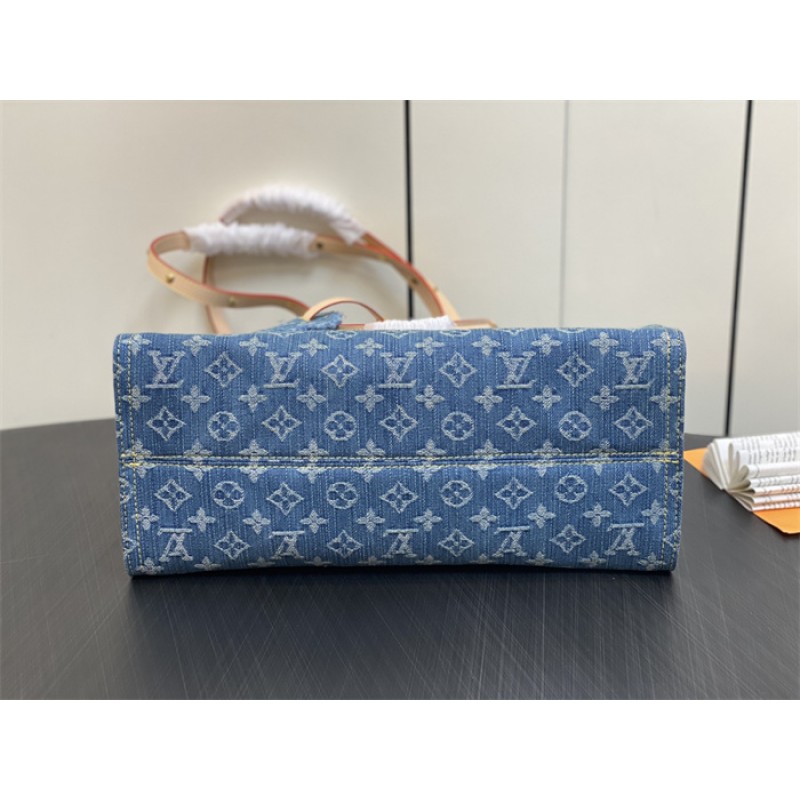 Louis Vuitton Onthego MM Monogram Denim handbag M46871