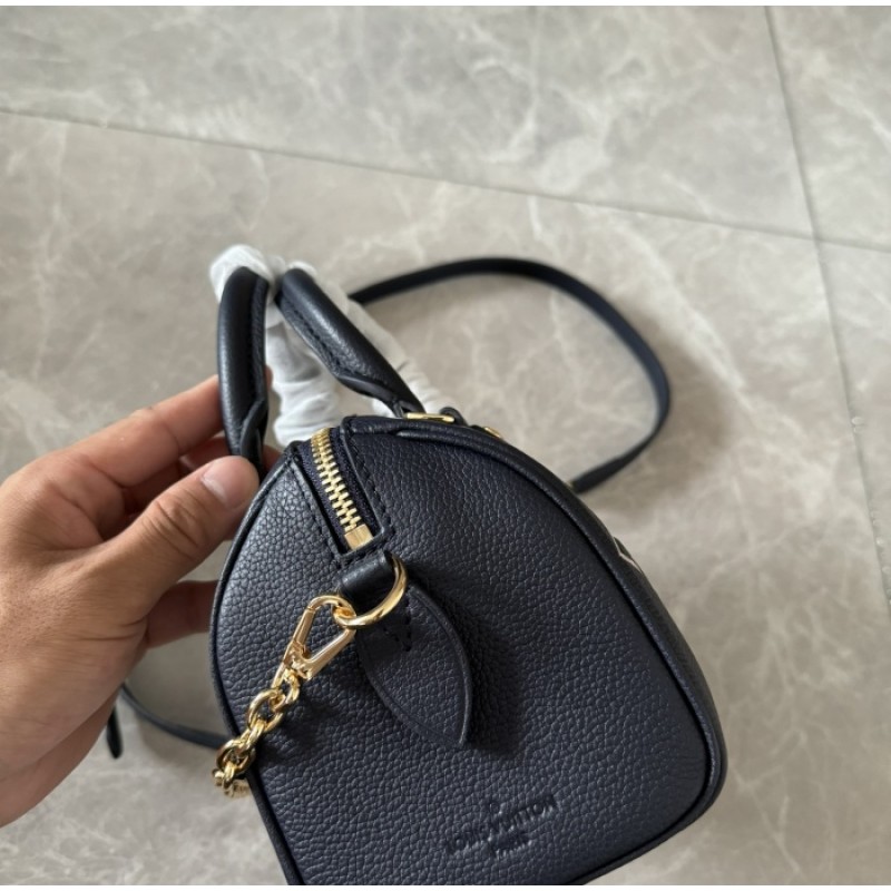 Louis Vuitton Bicolor Monogram Empreinte Leather Handbags Chain Bags and Clutches Speedy Bandoulière 20 M47048