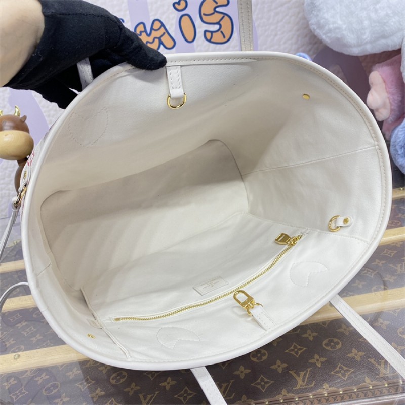 Louis Vuitton Monogram Empreinte leather Neverfull MM Tote Bag M47080