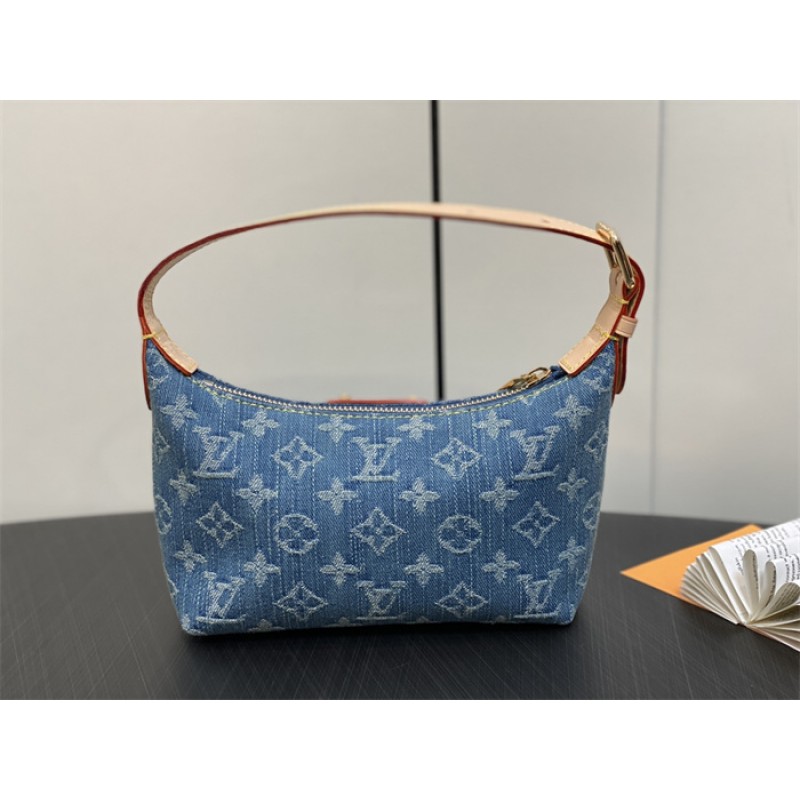 Louis Vuitton Hills Pochette Monogram Denim Handbag M82949